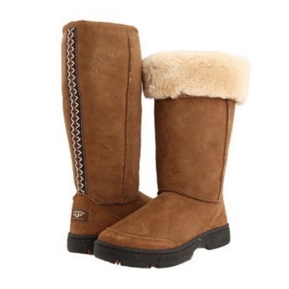UGG Shoes - UGG Ultimate Tall Braid Chestnut Boots